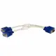 Akyga AK ad 20 VGA cavo adattatore Y maschio 2 X femmina, Blu