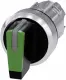 Siemens Selector switch, I>O-II, green