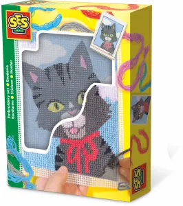 SES Creative Children's Embroidery Cat