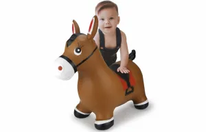 Jamara Hopping animal horse brown with pump