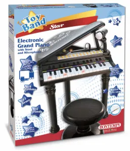 Bontempi Electronic Grand Piano with stool and microphone