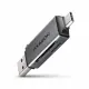 Axagon CRE-DAC USB-C+ USB-A 5 Gbps MINI card reader 2-slot & lun SD/microSD