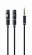 Gembird !Adapter audio microphon 3.5mm mini Jack/4PIN/0.