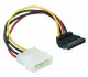DeLOCK Cable Power SATA HDD > 4pin male - angled