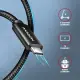 Axagon BUCM2-CM25AB Data and charging USB 480Mbps cable 2.5 m. PD 240W, 5A. Black braided #6