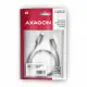 Axagon BUCM2-CM25AB Data and charging USB 480Mbps cable 2.5 m. PD 240W, 5A. Black braided #8