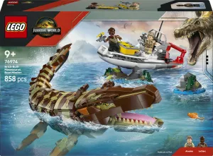LEGO Jurassic World Brick-Built Mosasaurus Boat Mission